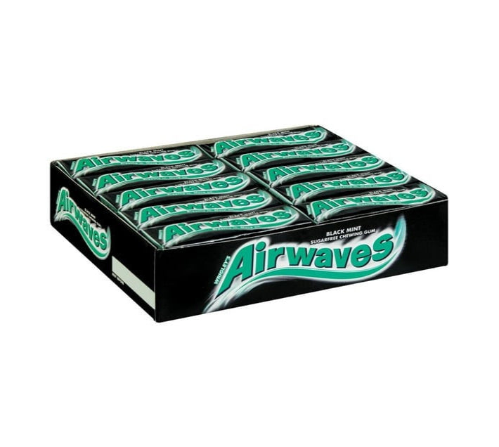 Airwaves Sugar Free Gum - Black Mint (30 X 10PC) - Bulk Haven