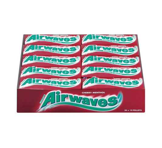 Airwaves Sugar Free Gum - Cherry Menthol (30 X 10PC) - Bulk Haven