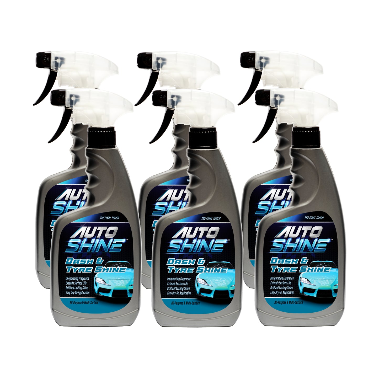 Auto Shine Dash & Tyre Shine 500ML x 6