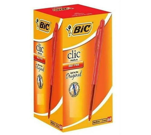 BIC Premium-quality Ball Pen (Pack of 60, Red) - Bulk Haven