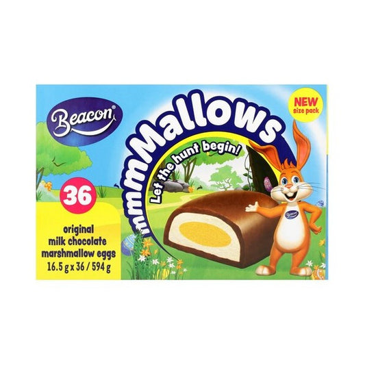 Beacon - Original Milk Chocolate Marshmallow Eggs (Pack of 36 x 16.5g) - Bulk Haven