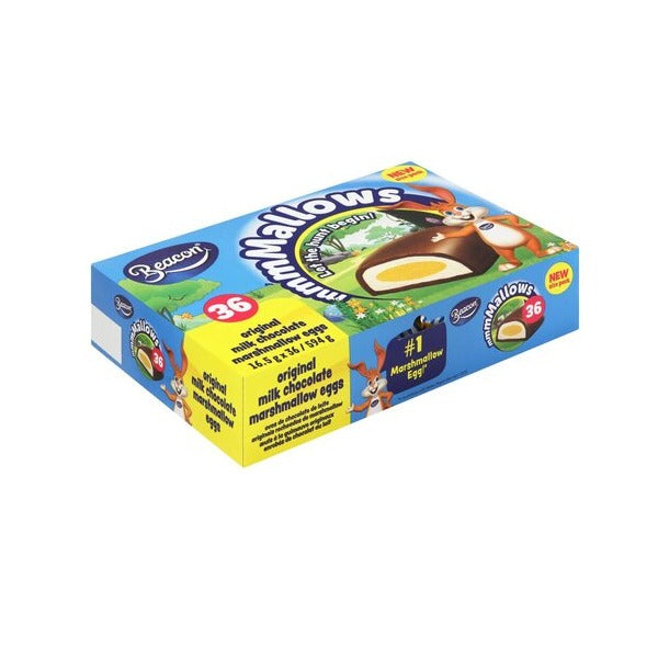 Beacon - Original Milk Chocolate Marshmallow Eggs (Pack of 36 x 16.5g) - Bulk Haven