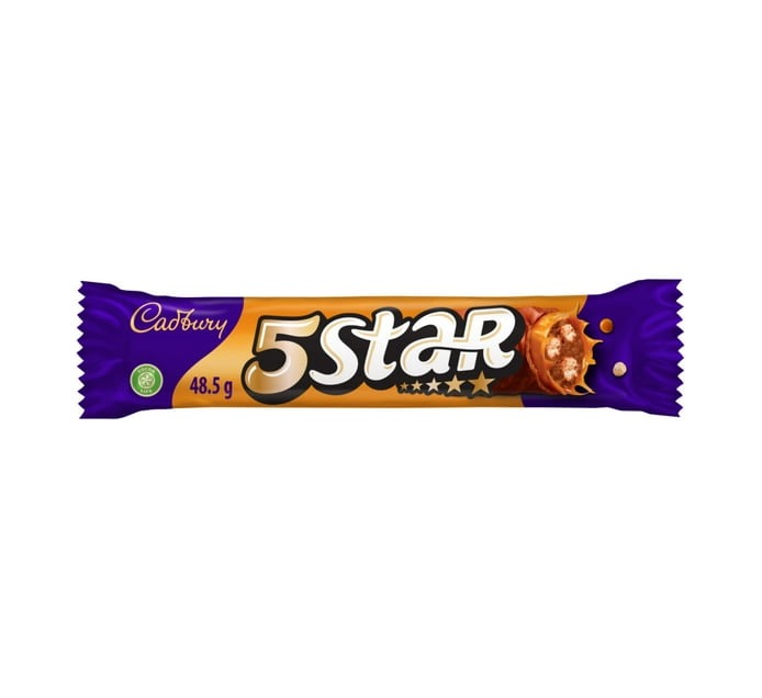 Cadbury 5 Star - Chocolate Bar (Pack of 32 x 48.5g) - Bulk Haven
