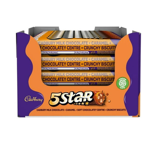Cadbury 5 Star - Chocolate Bar (Pack of 32 x 48.5g) - Bulk Haven