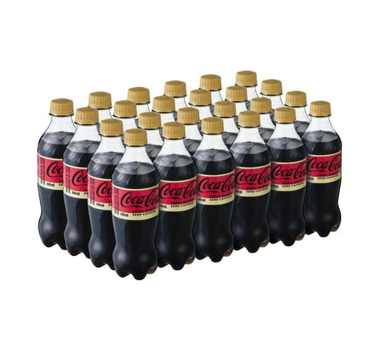 Coca Cola Zero Sugar & Caffeine Soft Drink Bottle (24 x 440ml) - Bulk Haven