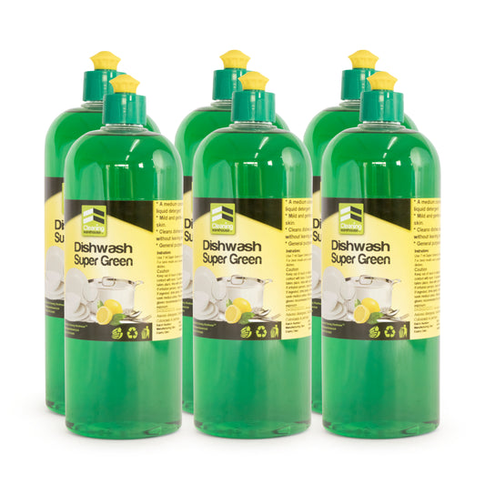 Dishwash Super Green 1L x 6