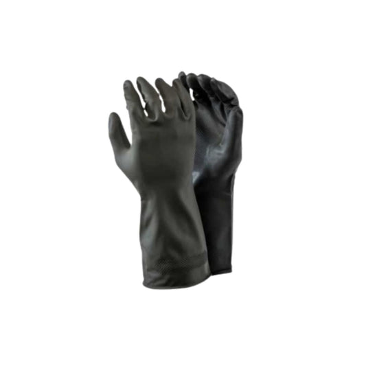 Latex Builders Gloves (Black) x 12