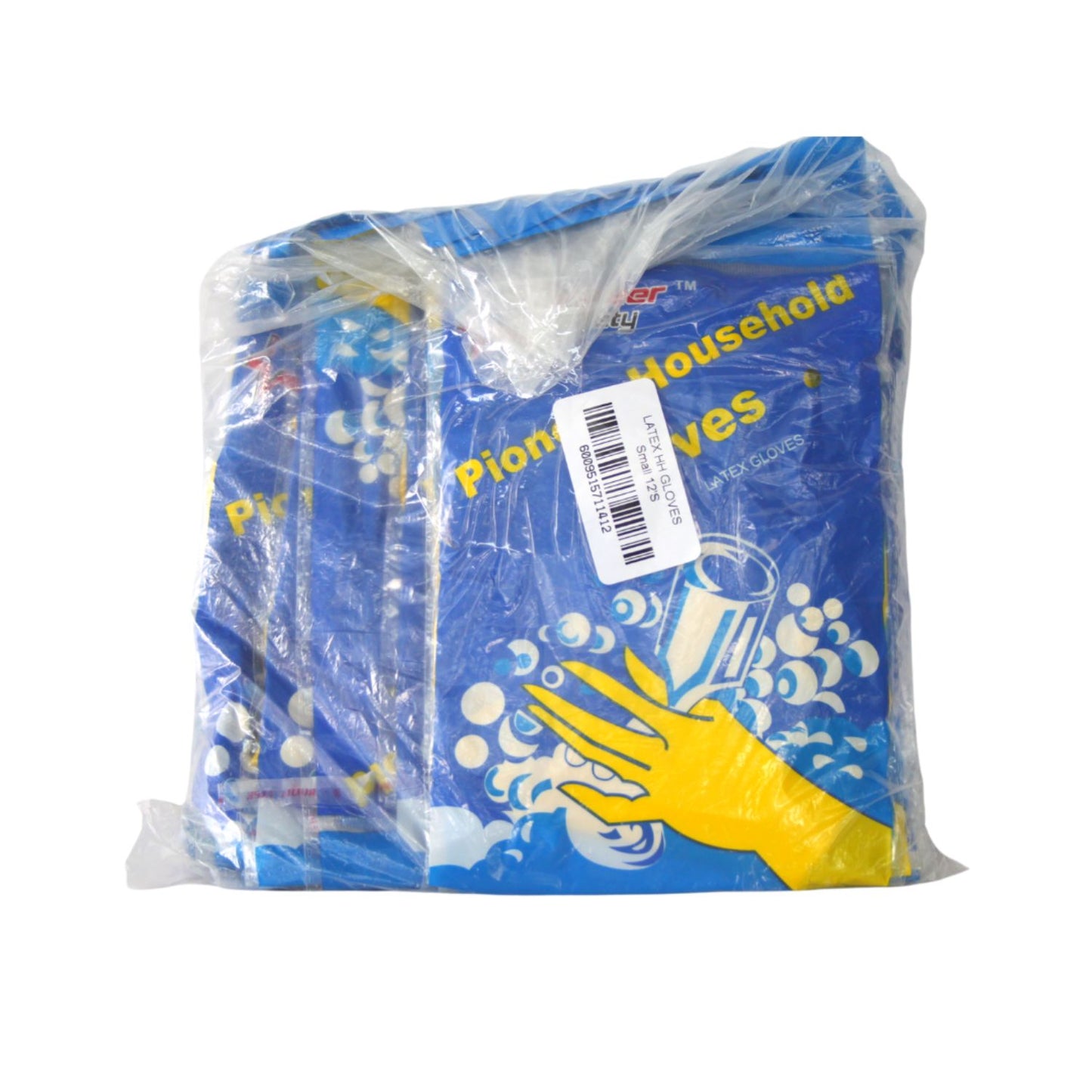 Latex Household Gloves (S, M or L) x 12