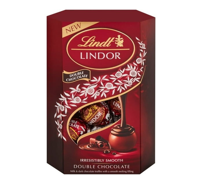 Lindt Chocolate Truffles Cornet Double Chocolate (Pack of 8 x 200g) - Bulk Haven