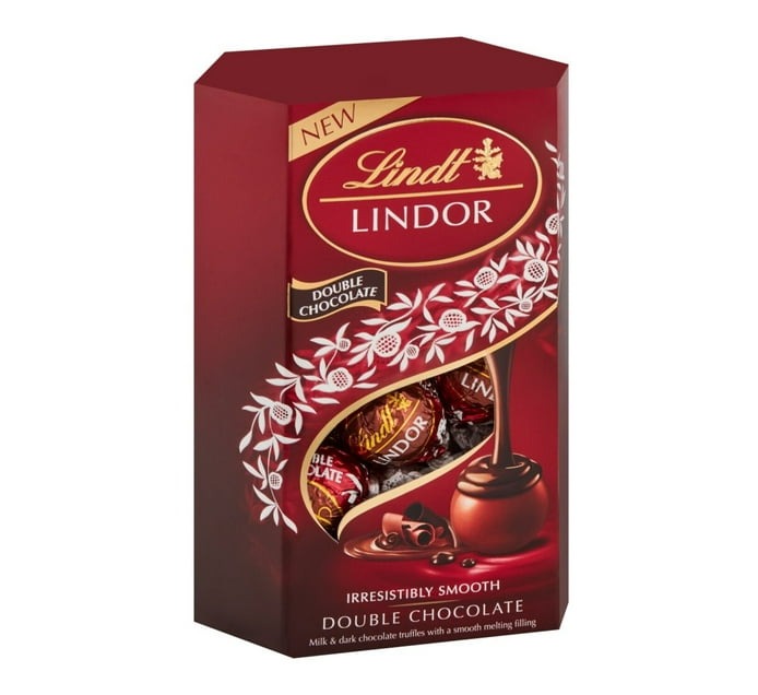 Lindt Chocolate Truffles Cornet Double Chocolate (Pack of 8 x 200g) - Bulk Haven