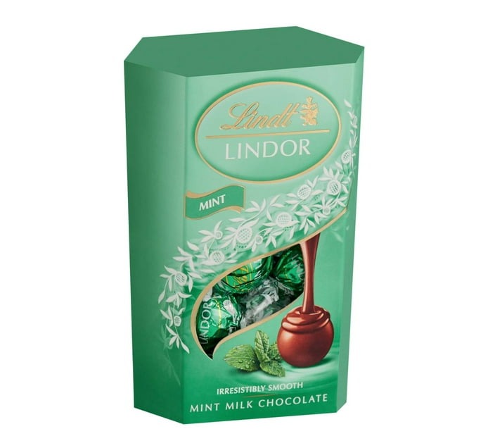 Lindt Cornet Truffles Box Chocolates Mint (Pack of 8 x 200g) - Bulk Haven