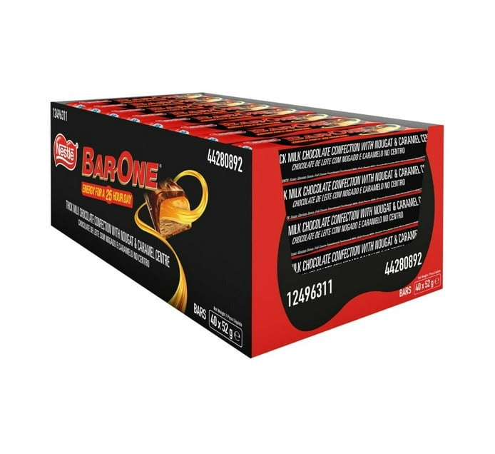 Nestle Bar-One Chocolate (Pack of 40 x 52g) - Bulk Haven