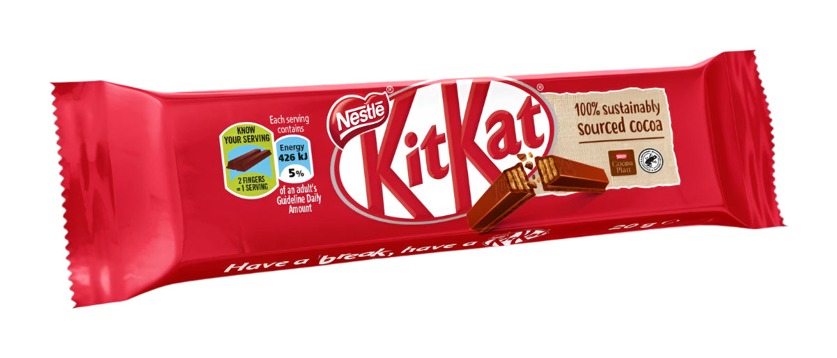Nestle Kit Kat 2 Finger Milk (Pack of 36 x 20g) - Bulk Haven