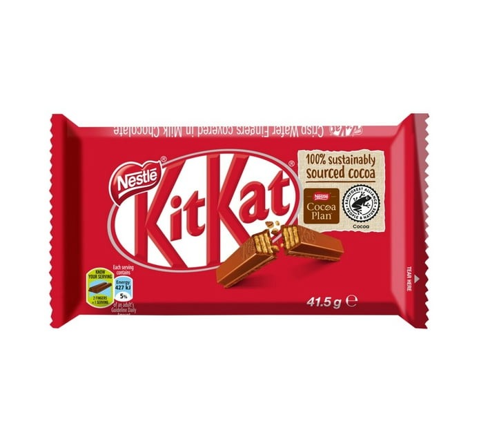 Nestle Kit Kat 4 Finger Wafer - Milk Chocolate (Pack of 48 x 41.5g) - Bulk Haven