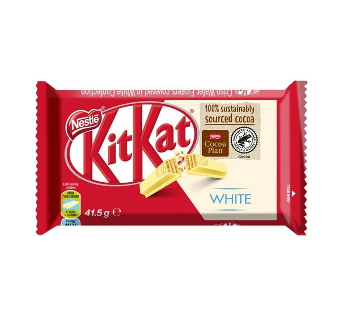 Nestle Kit Kat 4 Finger Wafer - White Chocolate (Pack of 48 x 41.5g) - Bulk Haven