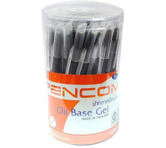 Pencom Gel Ball Pen (Pack of 50, Black) - Bulk Haven