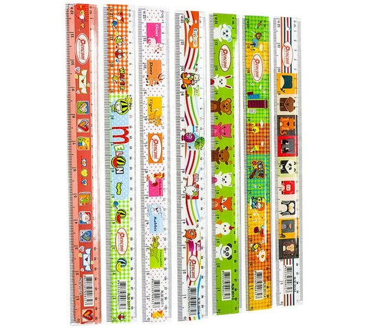Pencom Ruler 30cm FILM Ruler (Pack of 24, Multicolour) - Bulk Haven