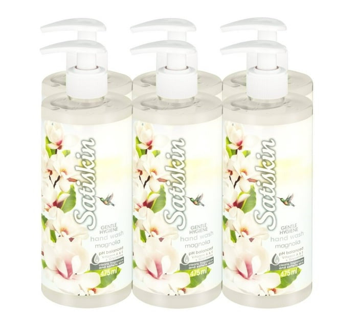 Satiskin Hand Wash Magnolia (6 x 475ml) - Bulk Haven
