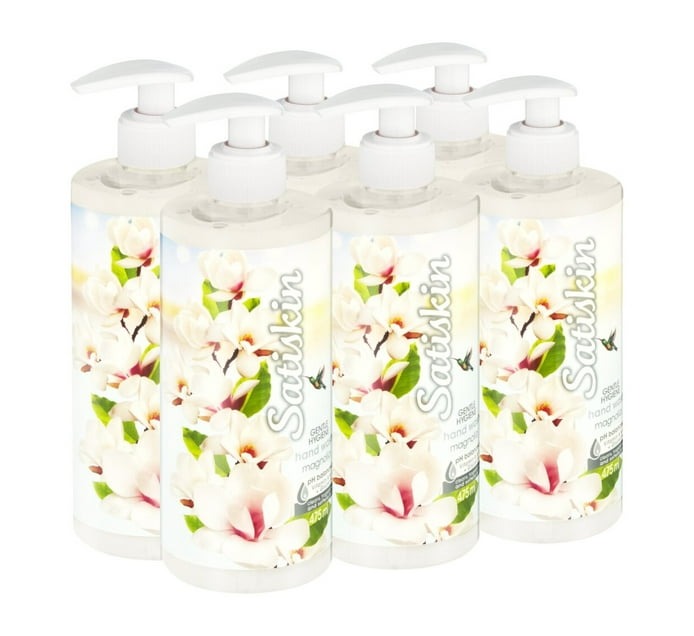 Satiskin Hand Wash Magnolia (6 x 475ml) - Bulk Haven
