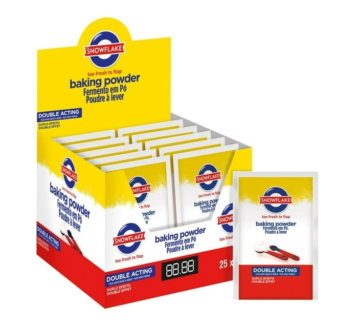 Snowflake Baking Powder Sachets (25 x 50g) - Bulk Haven