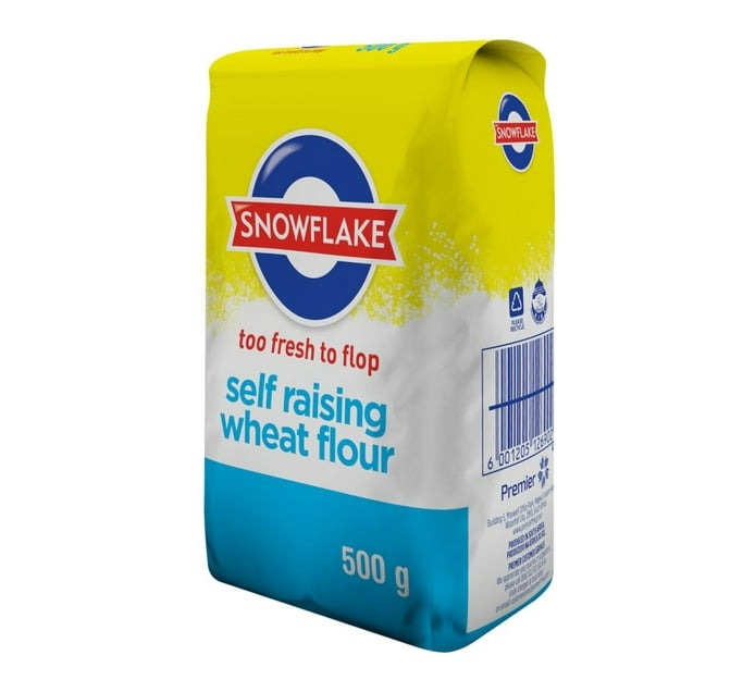 Snowflake Self Raising Wheat Flour (25 x 500g) - Bulk Haven