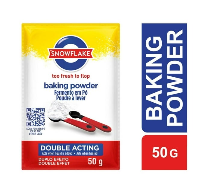 Snowflake Baking Powder Sachets (25 x 50g) - Bulk Haven