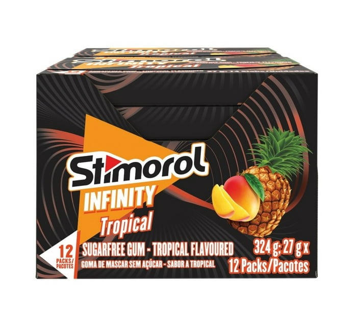 Stimorol Infinity Gum - Tropical (12 x 14PC) - Bulk Haven