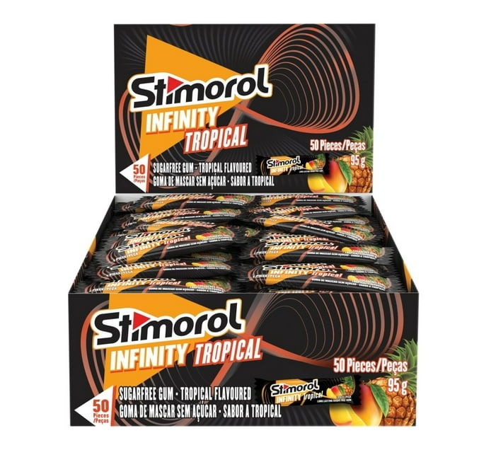 Stimorol Infinity Gum - Tropical (1 x 50PC) - Bulk Haven