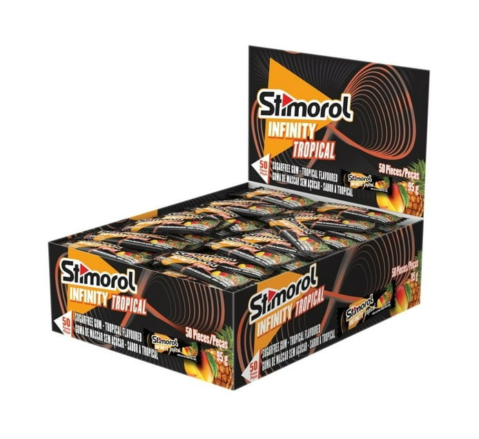 Stimorol Infinity Gum - Tropical (1 x 50PC) - Bulk Haven