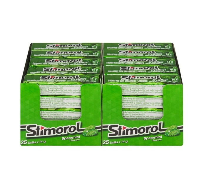 Stimorol Sugar Free Gum - Spearmint (50 X 10PC) - Bulk Haven