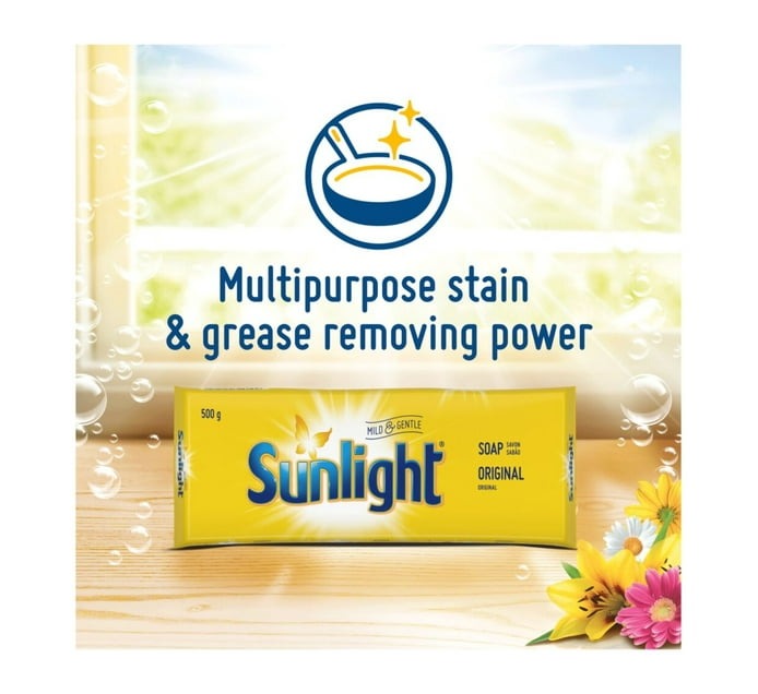 Sunlight Laundry Bar Soap (500 g, Pack of 42) - Bulk Haven