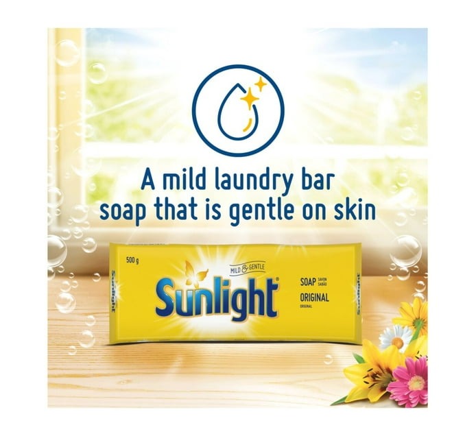 Sunlight Laundry Bar Soap (500 g, Pack of 42) - Bulk Haven
