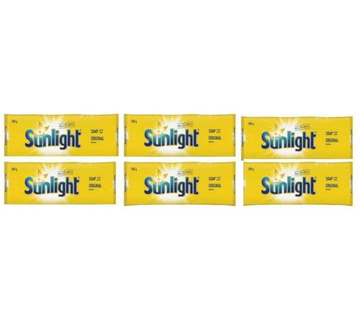 Sunlight Laundry Bar Soap (500 g, Pack of 42) - Bulk Haven