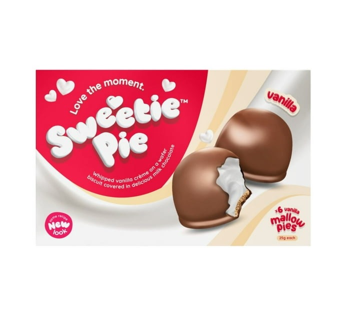 Sweetie Pie Mallows Vanilla (Pack of 12 x 6 Units) - Bulk Haven