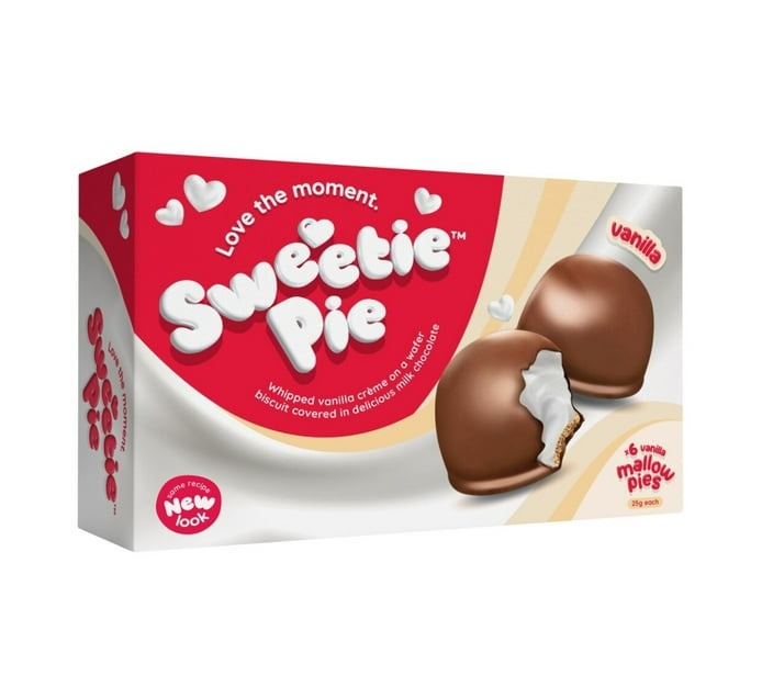 Sweetie Pie Mallows Vanilla (Pack of 12 x 6 Units) - Bulk Haven