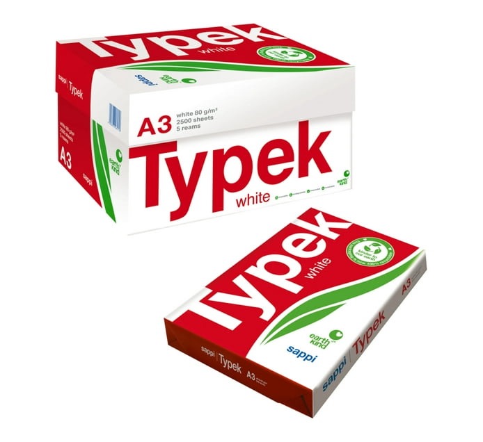 Typek A3 Office Paper 80 Gsm (5 Reams) - Bulk Haven