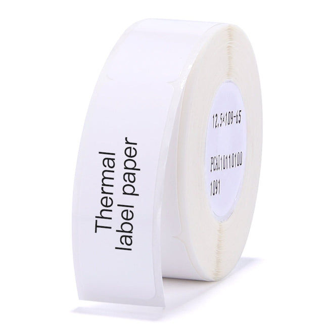 NB118 - NIIMBOT - D11 / D101 / D110 / H1S - RXL 12.5X109MM  - 65 LABELS PER ROLL - CABLE - WHITE (5 ROLLS)