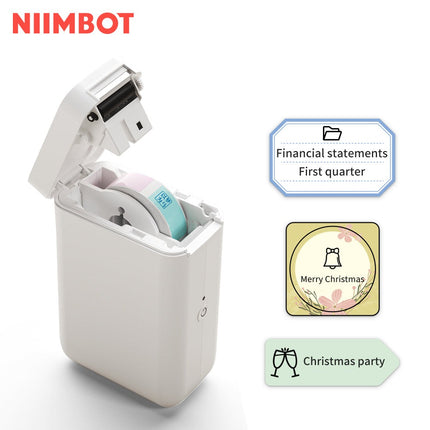 NB121 - NIIMBOT - D101 ONLY - PORTABLE LABEL BLUETOOTH PRINTER INCLUDING FREE LABEL ROLL (WIDER VERSION - 12*40MM - WHITE)