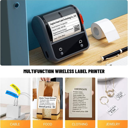 NB119 - NIIMBOT - B3S - PORTABLE THERMAL LABEL BLUETOOTH PRINTER INCLUDING FREE LABEL (70*40MM - WHITE)