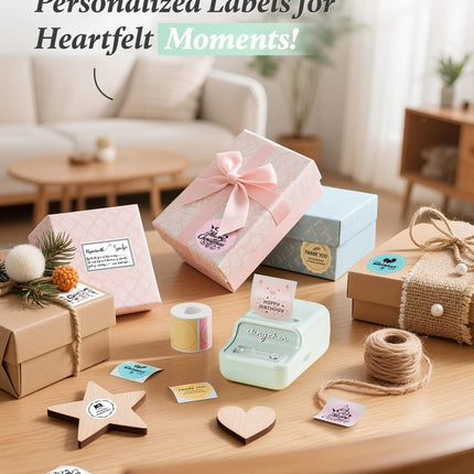 NB109 - NIIMBOT - B21 - PORTABLE THERMAL LABEL BLUETOOTH PRINTER INCLUDING FREE LABEL (50*30MM - WHITE)