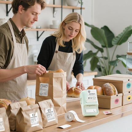 NB109 - NIIMBOT - B21 - PORTABLE THERMAL LABEL BLUETOOTH PRINTER INCLUDING FREE LABEL (50*30MM - WHITE)