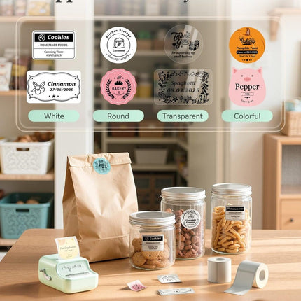 NB109 - NIIMBOT - B21 - PORTABLE THERMAL LABEL BLUETOOTH PRINTER INCLUDING FREE LABEL (50*30MM - WHITE)