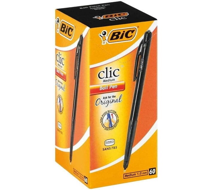 BIC Premium-quality Ball Pen (Pack of 60, Black) - Bulk Haven