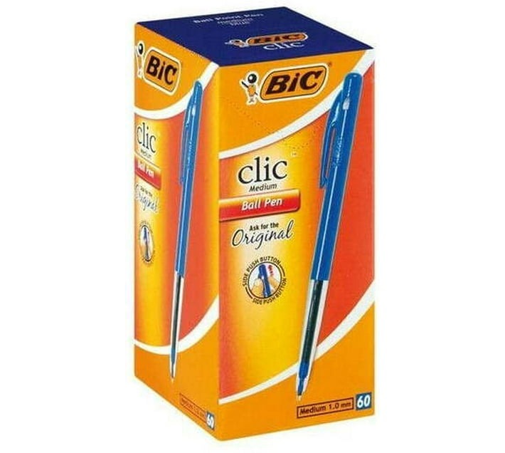 BIC Premium-quality Ball Pen (Pack of 60, Blue) - Bulk Haven