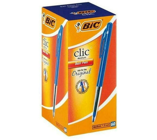 BIC Premium-quality Ball Pen (Pack of 60, Blue) - Bulk Haven