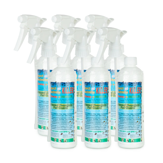 Bioway Multi Insect & Dust Mite Killer 500ML x 6 / 1L x 6 - Bulk Haven