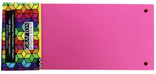 Board Dividers - 230mm x 100mm - Dayglo Assorted - 100 Pack - Bulk Haven
