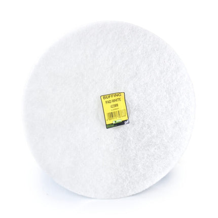 Buffing Pad (White) 425MM x 5 - Bulk Haven