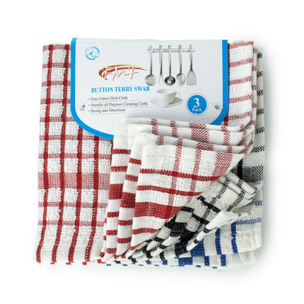 Button Terry Swabs 3's x 4 - Bulk Haven