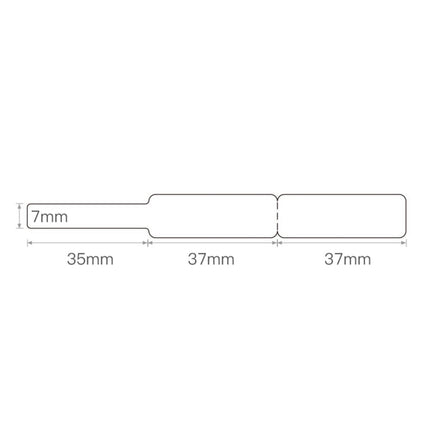 NB118 - NIIMBOT - D11 / D101 / D110 / H1S - RXL 12.5X109MM  - 65 LABELS PER ROLL - CABLE - WHITE (5 ROLLS)